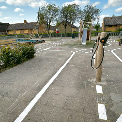 Educatief Schoolplein Wegenparcours Bakker Speeltoestellen