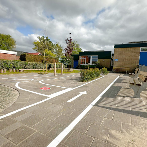 Verkeerspleintje Schoolplein Bakker Speeltoestellen