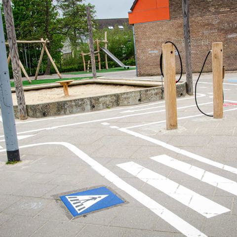 Wegenparcours Schoolplein Verkeersplein