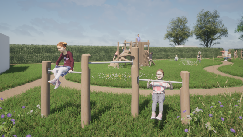 Duikelrek robinia render