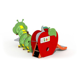De rups en de appel (korte + RVS glijbaan versie)