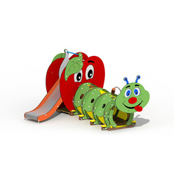 De rups en de appel (korte + kunststof glijbaan versie)