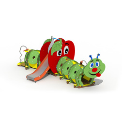 De rups en de appel (lange + RVS glijbaan versie)