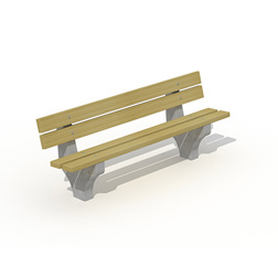 Bank met 4 planken (1)
