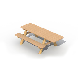 Rolstoelvriendelijke robinia picknicktafel