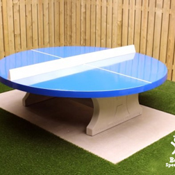 Pingpongtafel rond Blauw