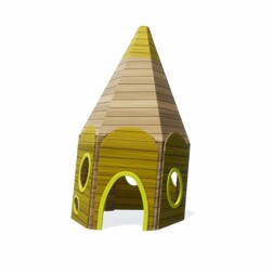 Speelhuisje Puntje geel