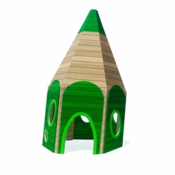 Speelhuisje Puntje groen