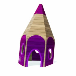 Speelhuisje Puntje paars