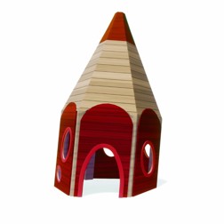 Speelhuisje Puntje rood