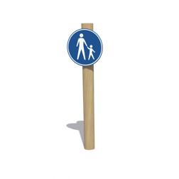 Verkeersbord voetpad