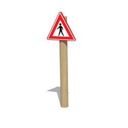 Verkeersbord voetgangers